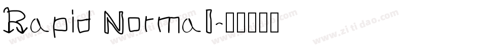 Rapid Normal字体转换